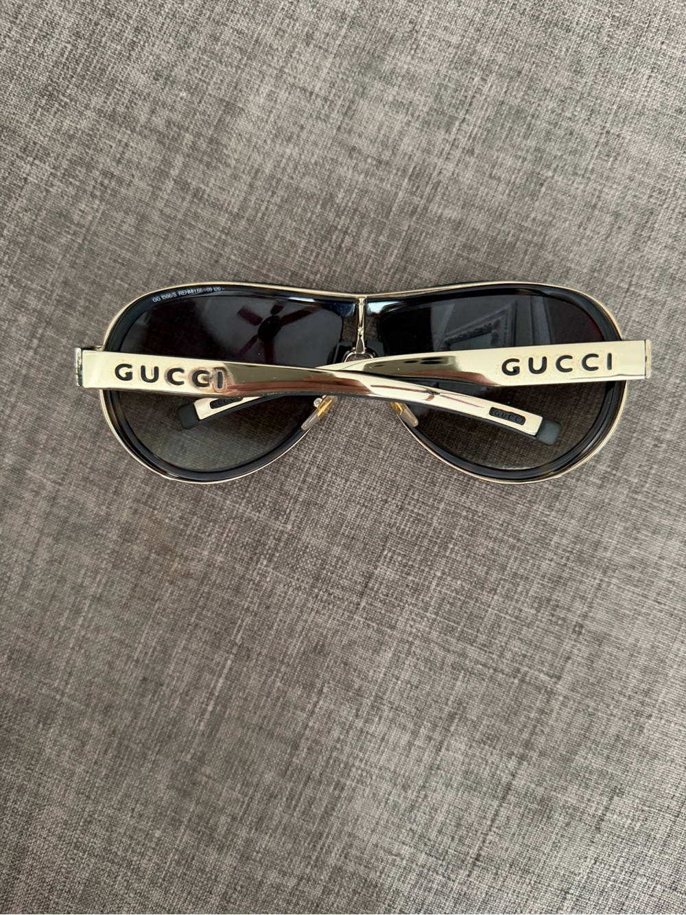 Gucci Women's Tortoiseshell Shield Sunglasses with Dark Brown Lenses - Picture 2 of 12